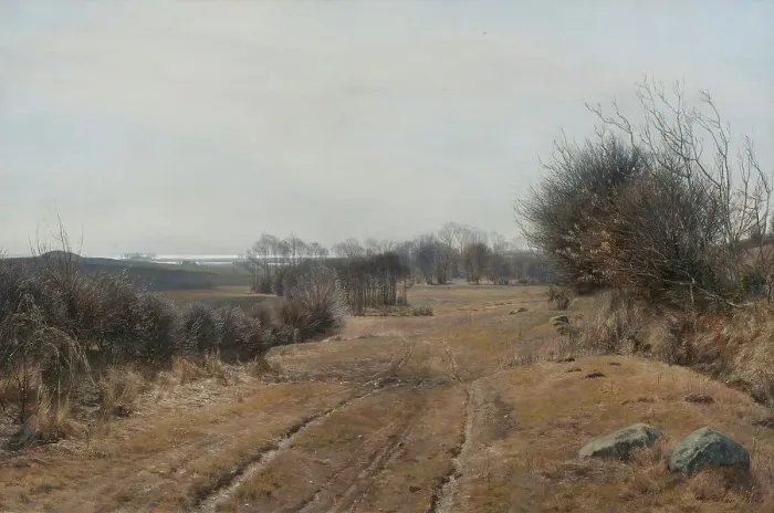 Framed Print : The Path, 1896. Creator: Janus Andreas Bartholin la Cour Framed Print : The Path, 1896. Creator: Janus Andreas Bartholin la Cour