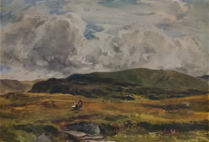 Framed Print : A Path over the Fields, 1881. Artist: Thomas Collier Framed Print : A Path over the Fields, 1881. Artist: Thomas Collier