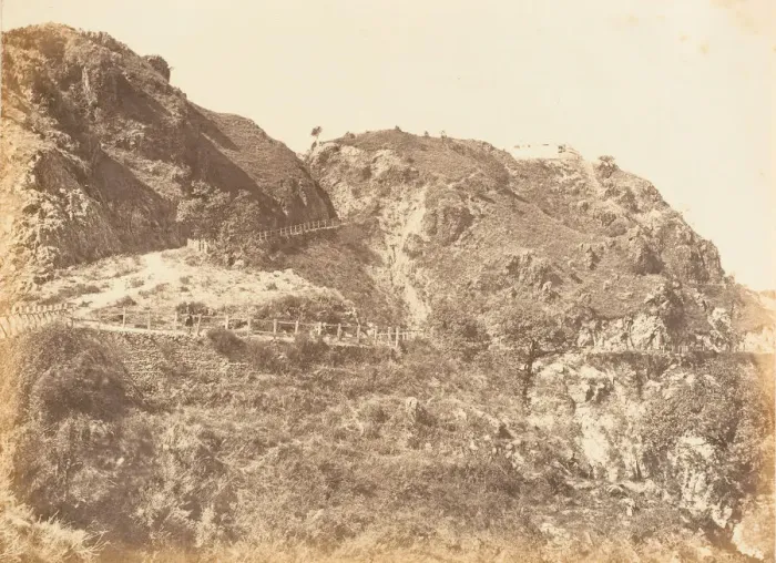 Framed Print : Path leading to Convent, Simla, 1850s. Creator: Unknown Framed Print : Path leading to Convent, Simla, 1850s. Creator: Unknown