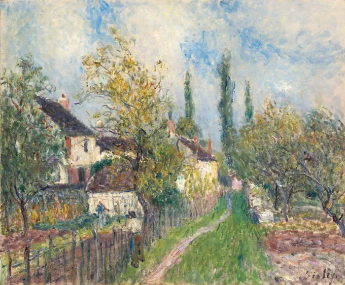 Framed Print : A path at Les Sablons, 1883. Artist: Sisley, Alfred (1839-1899) Framed Print : A path at Les Sablons, 1883. Artist: Sisley, Alfred (1839-1899)