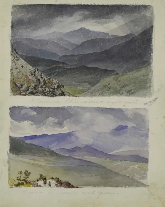 Framed Print : Path to Sinano after the storm, 1835. Creator: Briullov, Karl Pavlovich (1799-1852) Framed Print : Path to Sinano after the storm, 1835. Creator: Briullov, Karl Pavlovich (1799-1852)