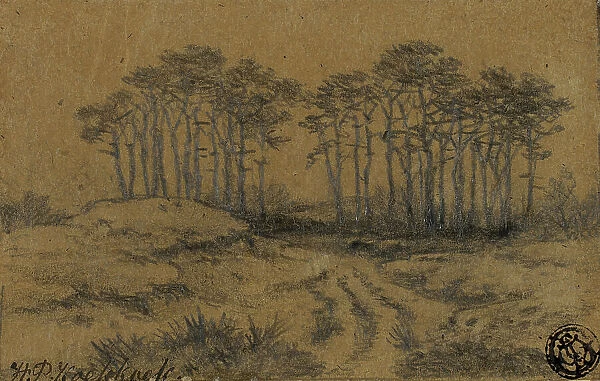 Path Through Trees, c. 1877. Creator: Hermanus Koekkoek