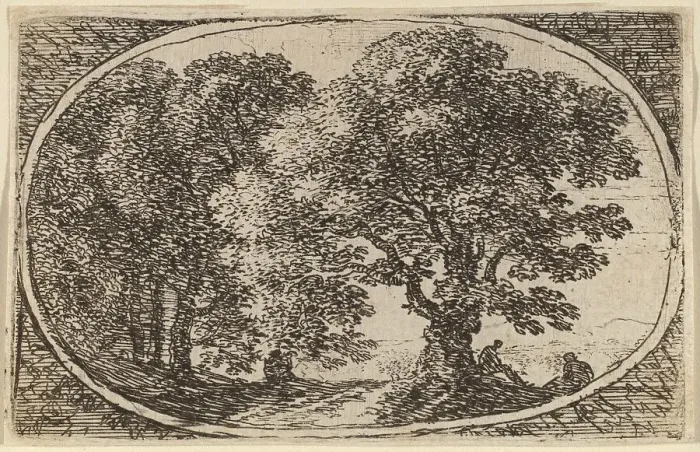 Framed Print : Path between Trees. Creator: Herman van Swanevelt Framed Print : Path between Trees. Creator: Herman van Swanevelt