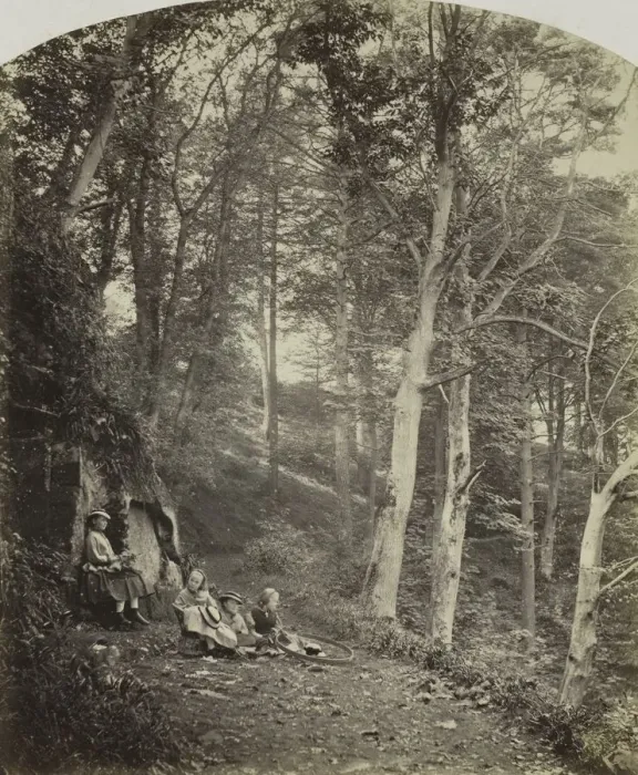 Framed Print : A Path Through a Wood, c. 1860. Creator: Major Francis Gresley (British) Framed Print : A Path Through a Wood, c. 1860. Creator: Major Francis Gresley (British)
