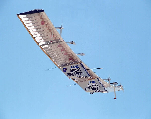 Pathfinder aircraft test flight, USA, July 27, 1995. Creator: NASA