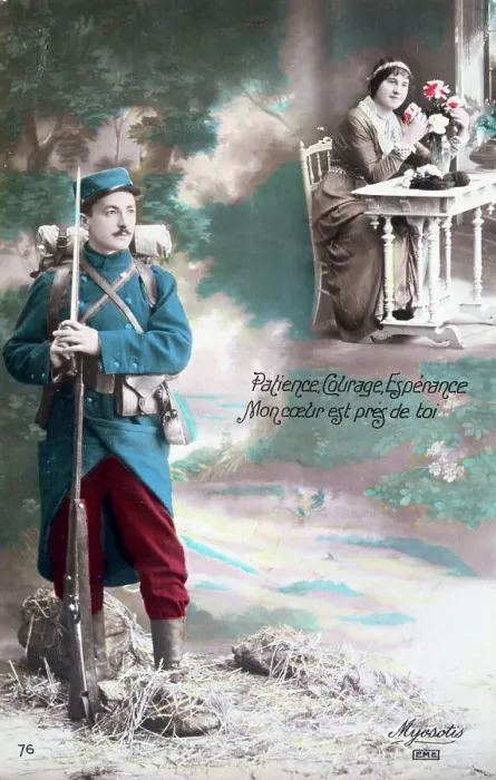 Framed Print : Patience, courage, hope my heart is close to you, 1914-1918 Framed Print : Patience, courage, hope my heart is close to you, 1914-1918