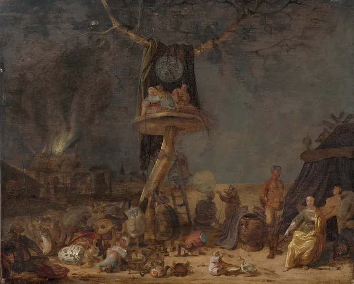 Framed Print : Patientia (Allegory of Patience), 1660-1670. Creator: Cornelis Saftleven Framed Print : Patientia (Allegory of Patience), 1660-1670. Creator: Cornelis Saftleven