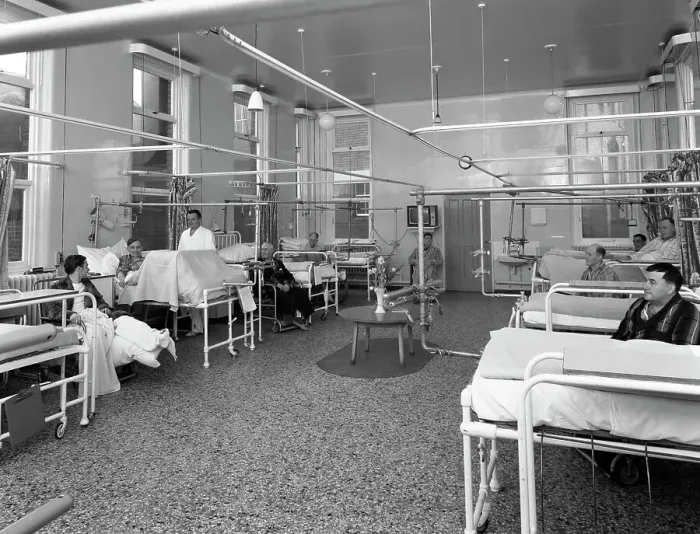 Framed Print : Patients on a mens surgical ward, Montague Hospital, Mexborough, South Yorkshire, 1968 Framed Print : Patients on a mens surgical ward, Montague Hospital, Mexborough, South Yorkshire, 1968