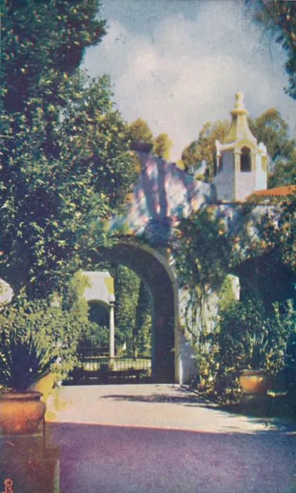 Framed Print : Patio of the Palace of Photography. c1935 Framed Print : Patio of the Palace of Photography. c1935