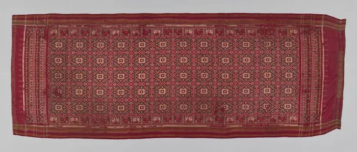 Framed Print : Patolu (ceremonial cloth), India, 18th  /  19th century. Creator: Unknown
