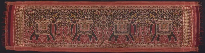 Framed Print : Patolu (ceremonial cloth), India, 18th / 19th century. Creator: Unknown Framed Print : Patolu (ceremonial cloth), India, 18th / 19th century. Creator: Unknown