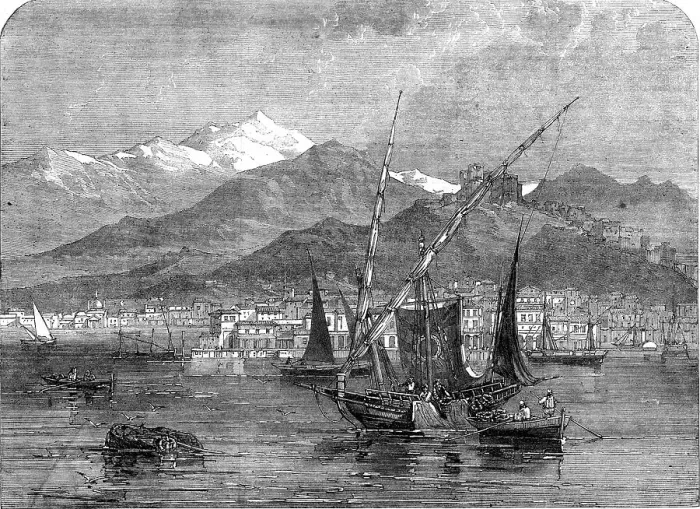 Framed Print : Patras, the seat of the provisional government at the beginning of the revolution in Greece, 1862. Creator: Unknown Framed Print : Patras, the seat of the provisional government at the beginning of the revolution in Greece, 1862. Creator: Unknown