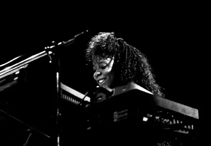 Framed Print : Patrice Rushen, JVC Capital Jazz Festival, Royal Festival Hall, London, July 1988 Framed Print : Patrice Rushen, JVC Capital Jazz Festival, Royal Festival Hall, London, July 1988