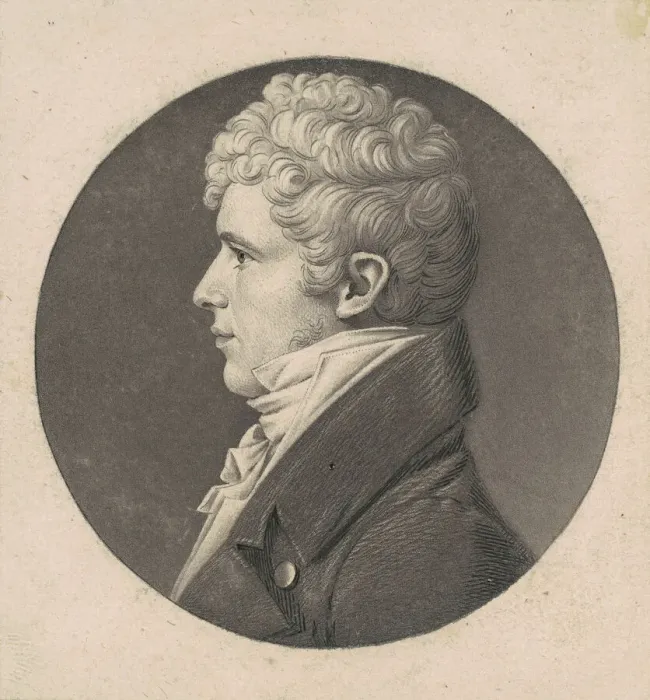 Framed Print : Patrick Gibson, 1808. Creator: Charles Balthazar Julien Fevret de Saint-Memin Framed Print : Patrick Gibson, 1808. Creator: Charles Balthazar Julien Fevret de Saint-Memin