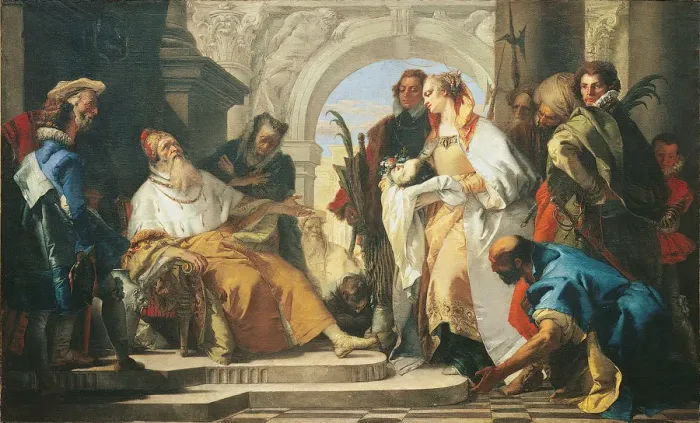 Framed Print : The Patron Saints of the Crotta Family. Artist: Tiepolo, Giambattista (1696-1770) Framed Print : The Patron Saints of the Crotta Family. Artist: Tiepolo, Giambattista (1696-1770)