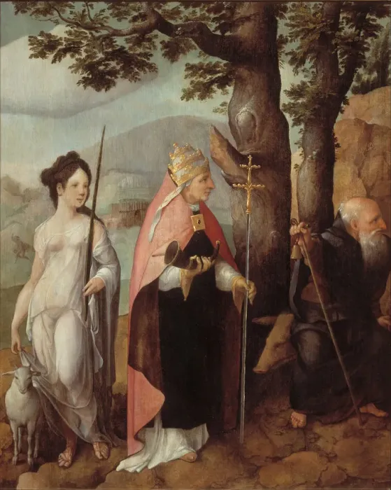 Framed Print : The Patrons of the Van Lokhorst family, 1526-1527. Artist: Scorel, Jan, van (1495-1562) Framed Print : The Patrons of the Van Lokhorst family, 1526-1527. Artist: Scorel, Jan, van (1495-1562)