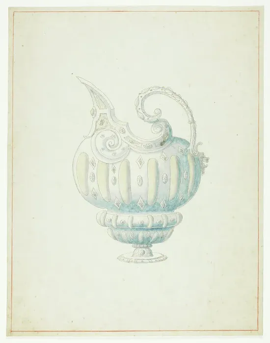 Framed Print : Pattern for Ewer, n.d. Creator: Giuseppe Grisoni Framed Print : Pattern for Ewer, n.d. Creator: Giuseppe Grisoni