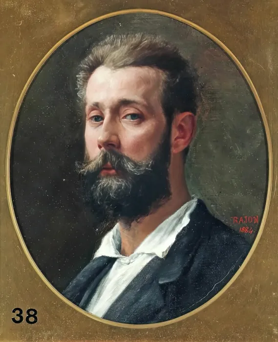 Framed Print : Paul Adolphe Rajon, Self Portrait, 1884. Creator: Paul Adolphe Rajon Framed Print : Paul Adolphe Rajon, Self Portrait, 1884. Creator: Paul Adolphe Rajon
