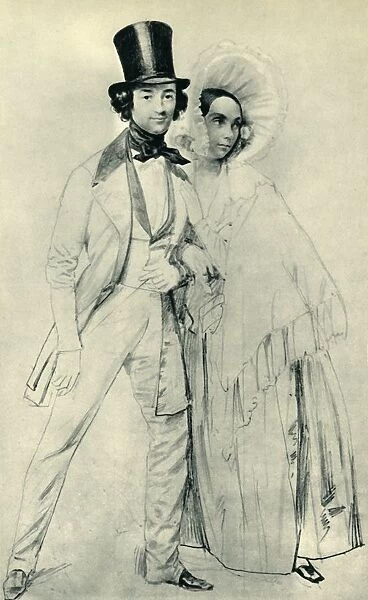 Paul and Amalie Taglioni, 1839, (1943). Creator: Franz Kruger