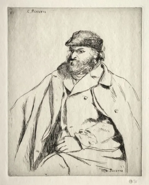 Framed Print : Paul Cezanne, 1874. Creator: Camille Pissarro (French, 1830-1903) Framed Print : Paul Cezanne, 1874. Creator: Camille Pissarro (French, 1830-1903)