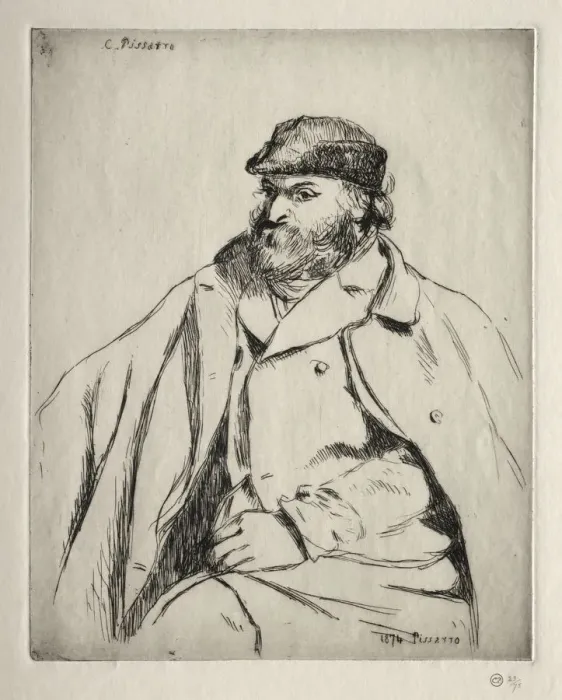 Framed Print : Paul Cezanne, 1874. Creator: Camille Pissarro (French, 1830-1903) Framed Print : Paul Cezanne, 1874. Creator: Camille Pissarro (French, 1830-1903)
