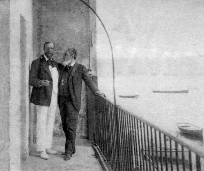 Framed Print : Paul Deroulede, French author and politician and Jean Mounet-Sully, French actor, 1899 Framed Print : Paul Deroulede, French author and politician and Jean Mounet-Sully, French actor, 1899