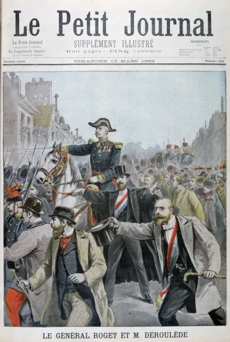 Framed Print : Paul Deroulede grabbing General Rogets bridle, Paris, 1899. Artist: Henri Meyer Framed Print : Paul Deroulede grabbing General Rogets bridle, Paris, 1899. Artist: Henri Meyer