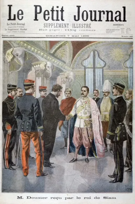 Framed Print : Paul Doumer, Governor General of Indochina, Received by the King of Siam in Bangkok, 1899. Artist: Oswaldo Tofani Framed Print : Paul Doumer, Governor General of Indochina, Received by the King of Siam in Bangkok, 1899. Artist: Oswaldo Tofani