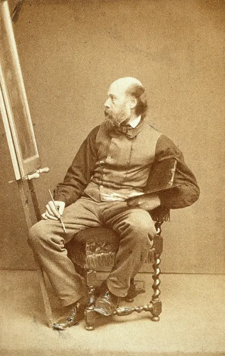 Framed Print : Paul Falconer Poole, late 19th century. Creator: John & Charles Watkins Framed Print : Paul Falconer Poole, late 19th century. Creator: John & Charles Watkins