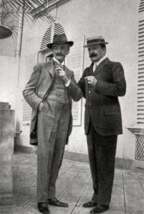 Framed Print : Paul Hervieu and Marcel Prevost, French authors and dramatists, 1905 Framed Print : Paul Hervieu and Marcel Prevost, French authors and dramatists, 1905