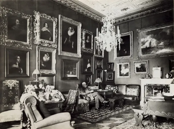 Framed Print : Paul Sinebrychoff (1859-1917) in his study, 1910s Framed Print : Paul Sinebrychoff (1859-1917) in his study, 1910s