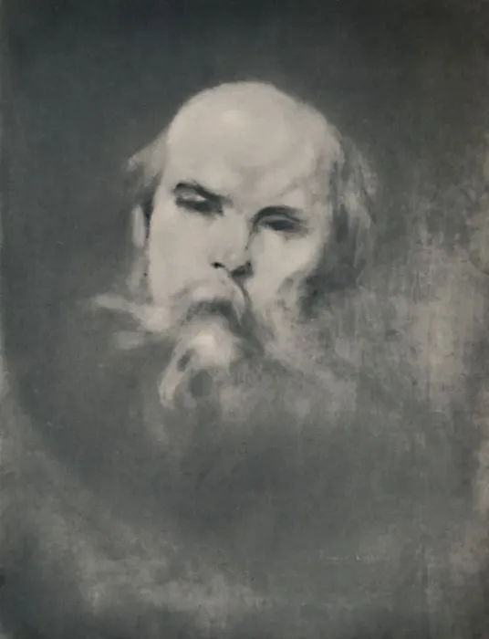 Framed Print : Paul Verlaine, c. 1891, (1946). Artist: Eugene Carriere Framed Print : Paul Verlaine, c. 1891, (1946). Artist: Eugene Carriere
