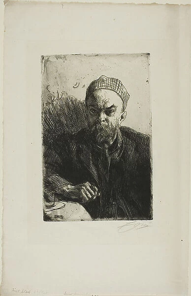 Paul Verlaine I, 1895. Creator: Anders Leonard Zorn