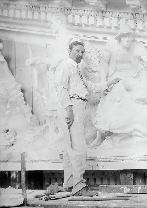 Framed Print : Paul Wayland Bartlett - Sculptor, 1916. Creator: Harris & Ewing. Paul Wayland Bartlett - Sculptor, 1916. Creator: Harris & Ewing Framed Print : Paul Wayland Bartlett - Sculptor, 1916. Creator: Harris & Ewing. Paul Wayland Bartlett - Sculptor, 1916. Creator: Harris & Ewing