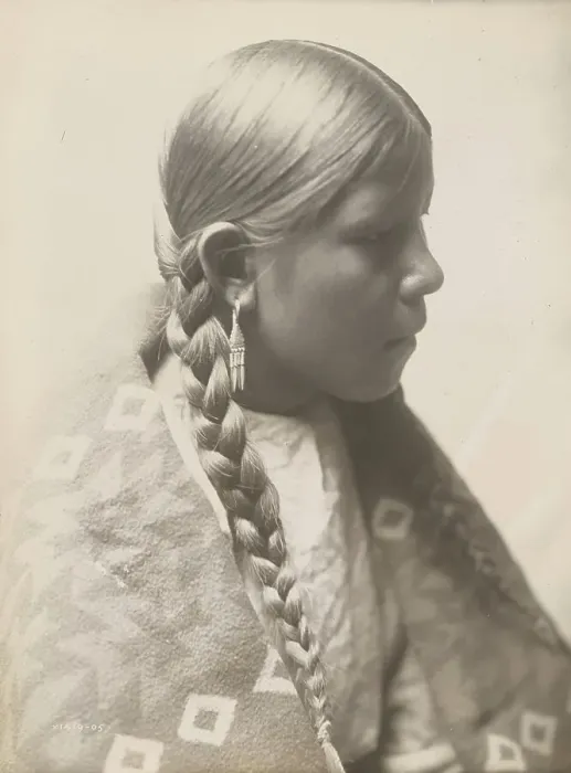 Framed Print : Pauline Bear Black, 1905. Creator: Edward Sheriff Curtis Framed Print : Pauline Bear Black, 1905. Creator: Edward Sheriff Curtis