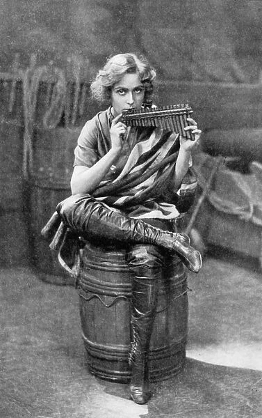 Pauline Chase as Peter Pan, 1908-1909.Artist: Alfred Ellis & Walery