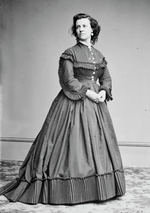 Framed Print : Pauline Cushman, between 1855 and 1865. Creator: Unknown Framed Print : Pauline Cushman, between 1855 and 1865. Creator: Unknown