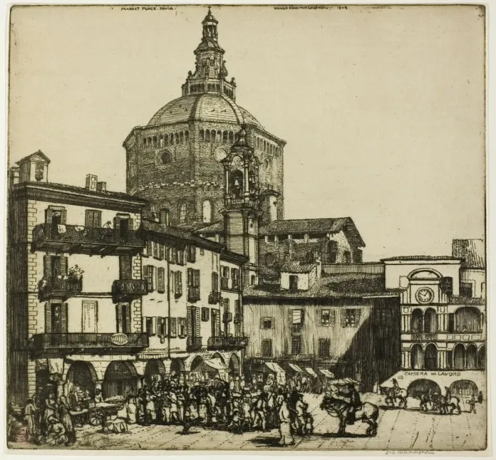 Framed Print : Pavia, 1904. Creator: Donald Shaw MacLaughlan Framed Print : Pavia, 1904. Creator: Donald Shaw MacLaughlan