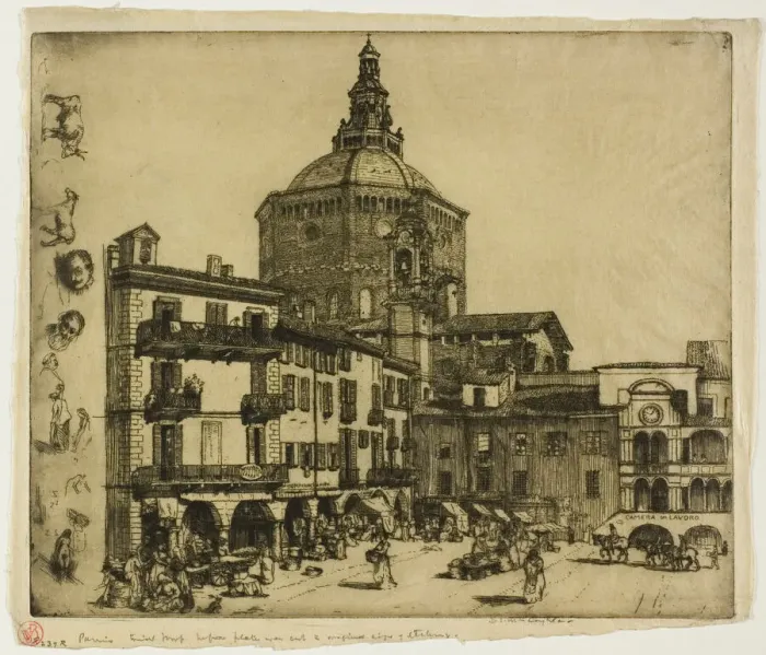 Framed Print : Pavia, 1904. Creator: Donald Shaw MacLaughlan Framed Print : Pavia, 1904. Creator: Donald Shaw MacLaughlan
