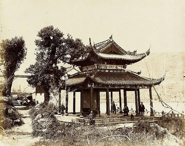 Pavilion on Water, S. China, 1860. Creator: Felice Beato