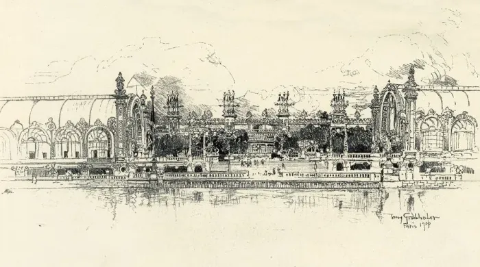 Framed Print : The Pavilions of Horticulture and Forestry by Tony Grubhofer, 1900. Creator: Tony Grubhofer Framed Print : The Pavilions of Horticulture and Forestry by Tony Grubhofer, 1900. Creator: Tony Grubhofer