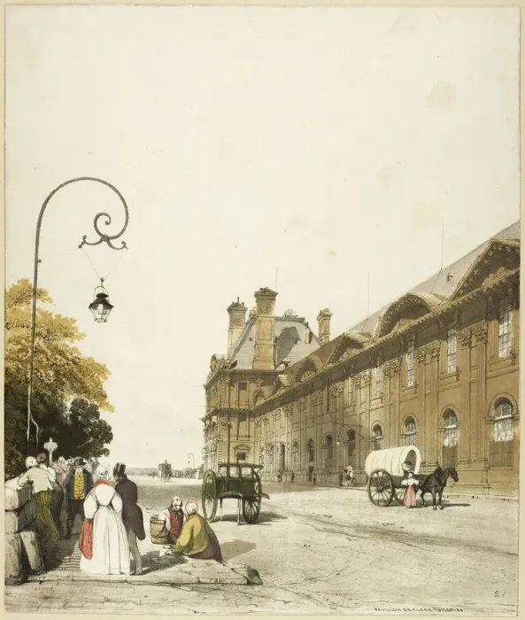 Framed Print : Pavillon de Flore, Tuileries, 1839. Creator: Thomas Shotter Boys Framed Print : Pavillon de Flore, Tuileries, 1839. Creator: Thomas Shotter Boys