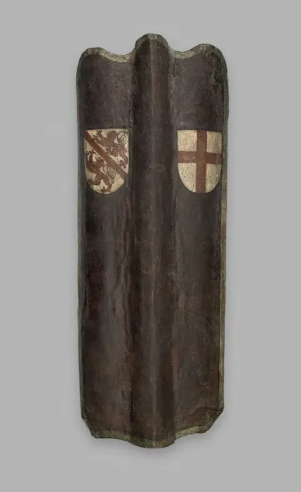 Framed Print : Pavise with the Arms of Winterthur and Saint George, Winterthur, c. 1440-c. 1460