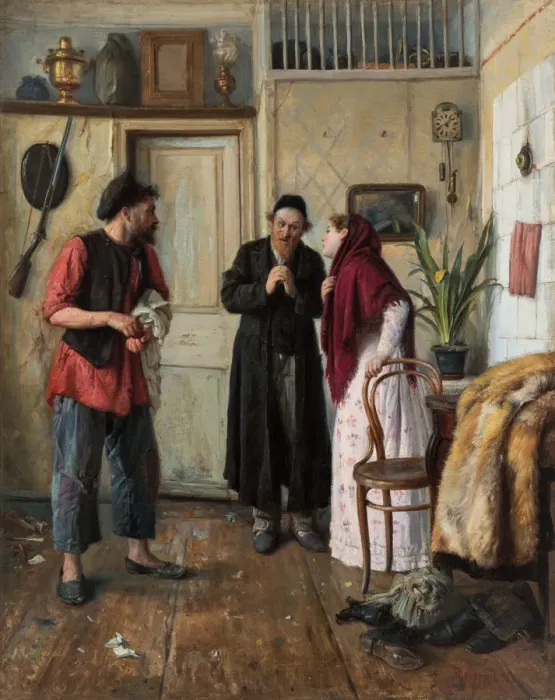 Framed Print : The Pawnbroker, 1896 Framed Print : The Pawnbroker, 1896