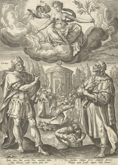 Framed Print : Pax, ca. 1581. Creator: After Maerten de Vos Framed Print : Pax, ca. 1581. Creator: After Maerten de Vos