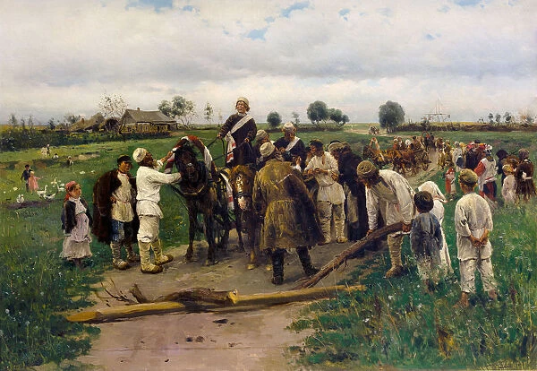 Paying a ransom for the bride, 1888