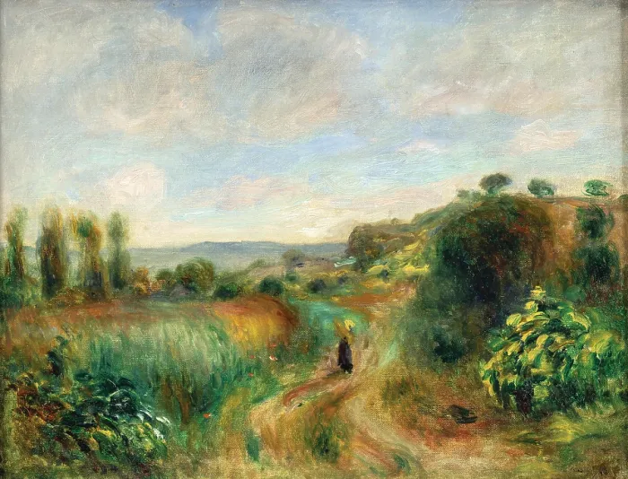 Framed Print : Paysage a Cagnes, 1898. Creator: Renoir, Pierre Auguste (1841-1919) Framed Print : Paysage a Cagnes, 1898. Creator: Renoir, Pierre Auguste (1841-1919)