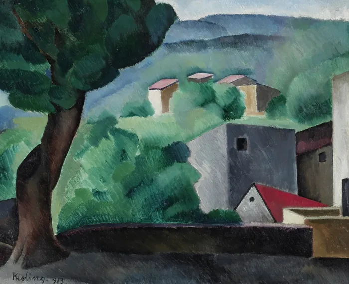 Framed Print : Paysage de Ceret, 1913. Creator: Kisling, Moise (1891-1953) Framed Print : Paysage de Ceret, 1913. Creator: Kisling, Moise (1891-1953)