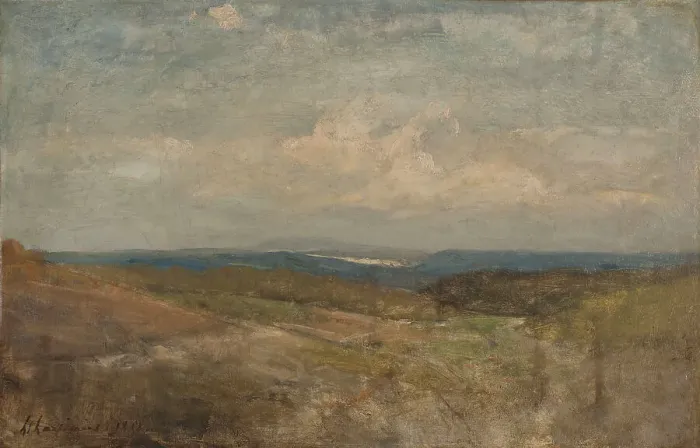 Framed Print : Paysage de collines, 1858. Creator: Henri-Joseph Harpignies Framed Print : Paysage de collines, 1858. Creator: Henri-Joseph Harpignies