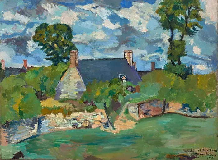 Framed Print : Paysage de Genêt, 1922. Creator: Valadon, Suzanne (1865-1938) Framed Print : Paysage de Genêt, 1922. Creator: Valadon, Suzanne (1865-1938)